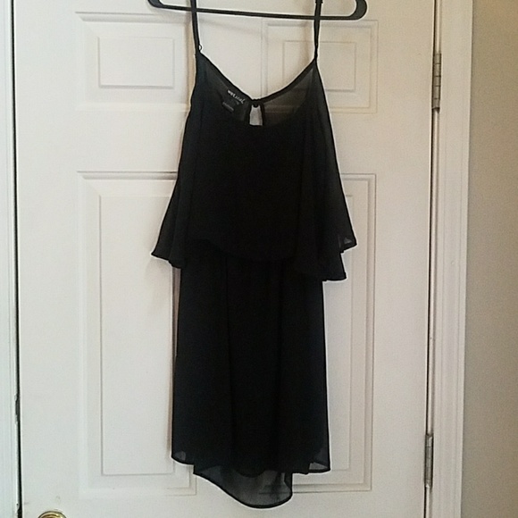 Wet Seal Dresses & Skirts - Black chiffon wet seal dress
